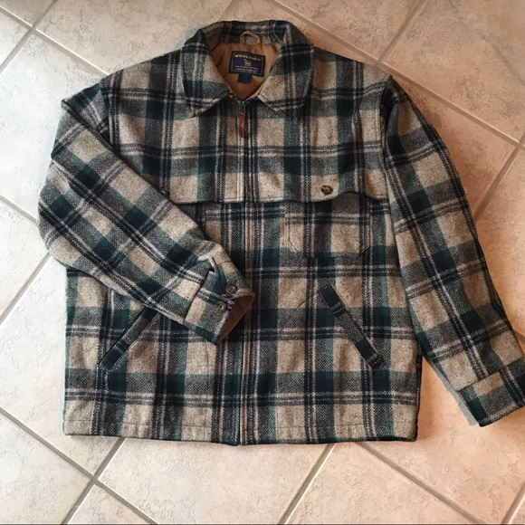 plaid wool hunting jacket